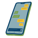 Illustration of a cell phone